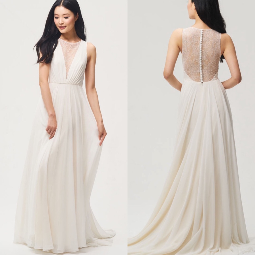 Jenny Yoo Fallon Wedding Gown Size 0 NWOT